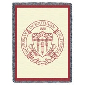 USC Trojans Seal Cream and Cardinal Throw